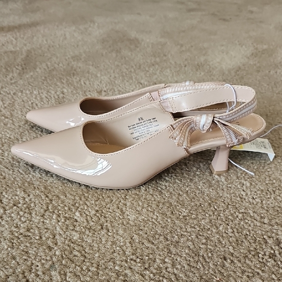 a new day Shoes - Nude Slingback Heels- A New Day- Size 8.5